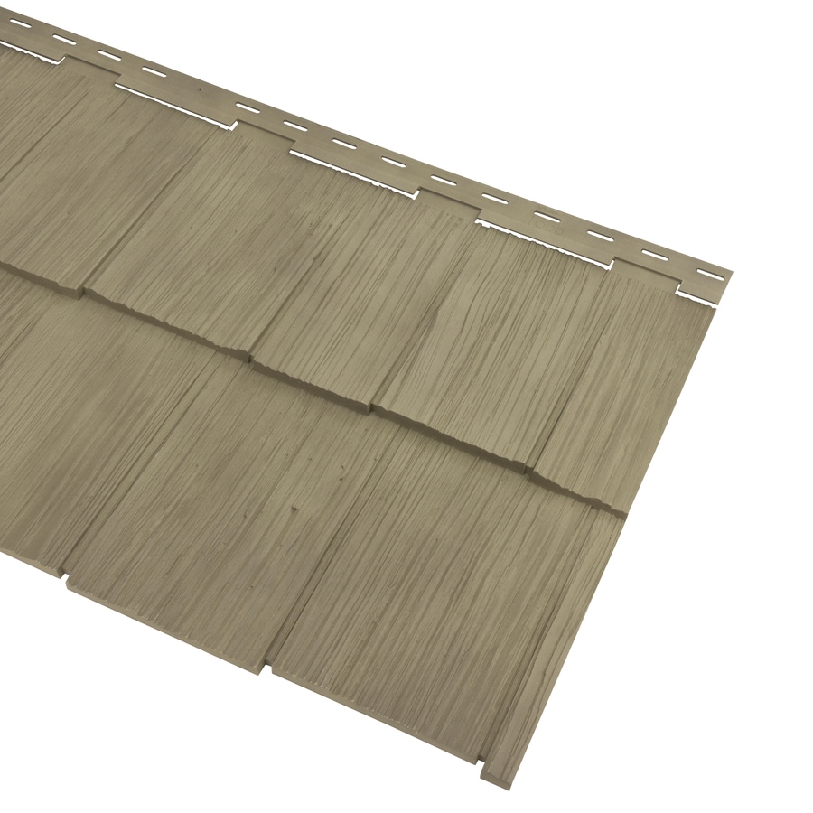 Georgia Pacific Cedar Spectrum Vinyl Siding Panel Hand Split Shake Shaded Cedar 20375 In X 575 9534