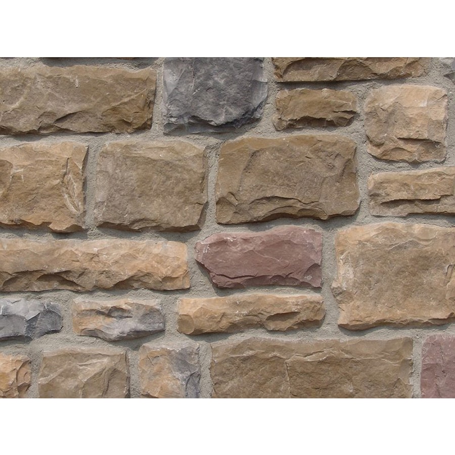 Shop Ply Gem Stone Cut Cobblestone 10-sq ft Chardonnay Faux Stone ...