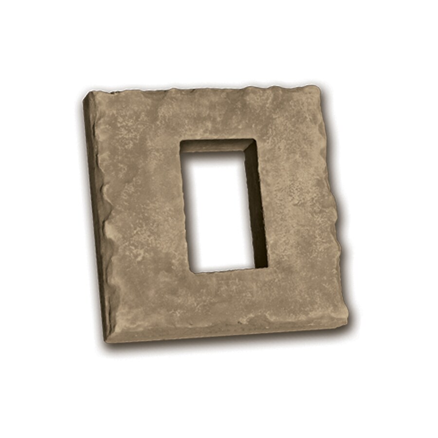 Ply Gem Stone 755112128017B 2-in x 8-in Country Receptacle Boxes Stone Veneer Trim