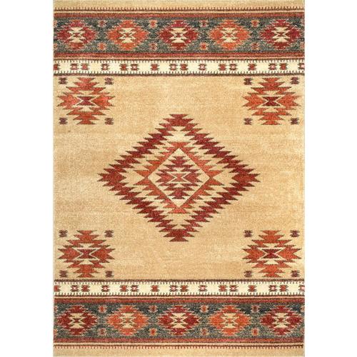 nuLOOM 8 x 10 Beige Indoor Geometric Southwestern Area Rug in the Rugs