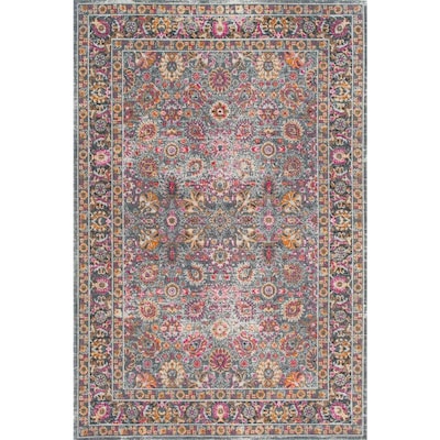 Nuloom Gray Indoor Vintage Area Rug Common 3 X 5 Actual Ft W Nuloom Gray Indoor Vintage Area Rug