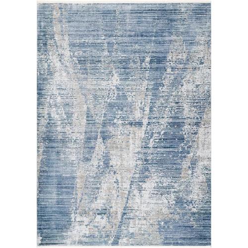 nuLOOM 8 x 11 Blue Indoor Abstract Vintage Area Rug in the Rugs