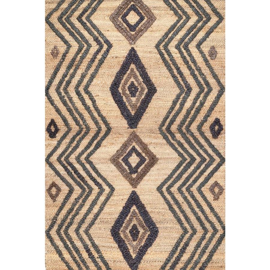 Nuloom Natural Indoor Handcrafted Area Rug Common 8 X 10 Actual 7 5 Ft W X 9 5 Ft L At Lowes Com