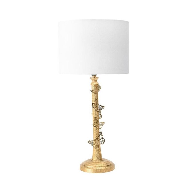 Nuloom 21 In Aluminum Erfly Pole Table Lamp The Aluminum Erfly Pole Table Lamp