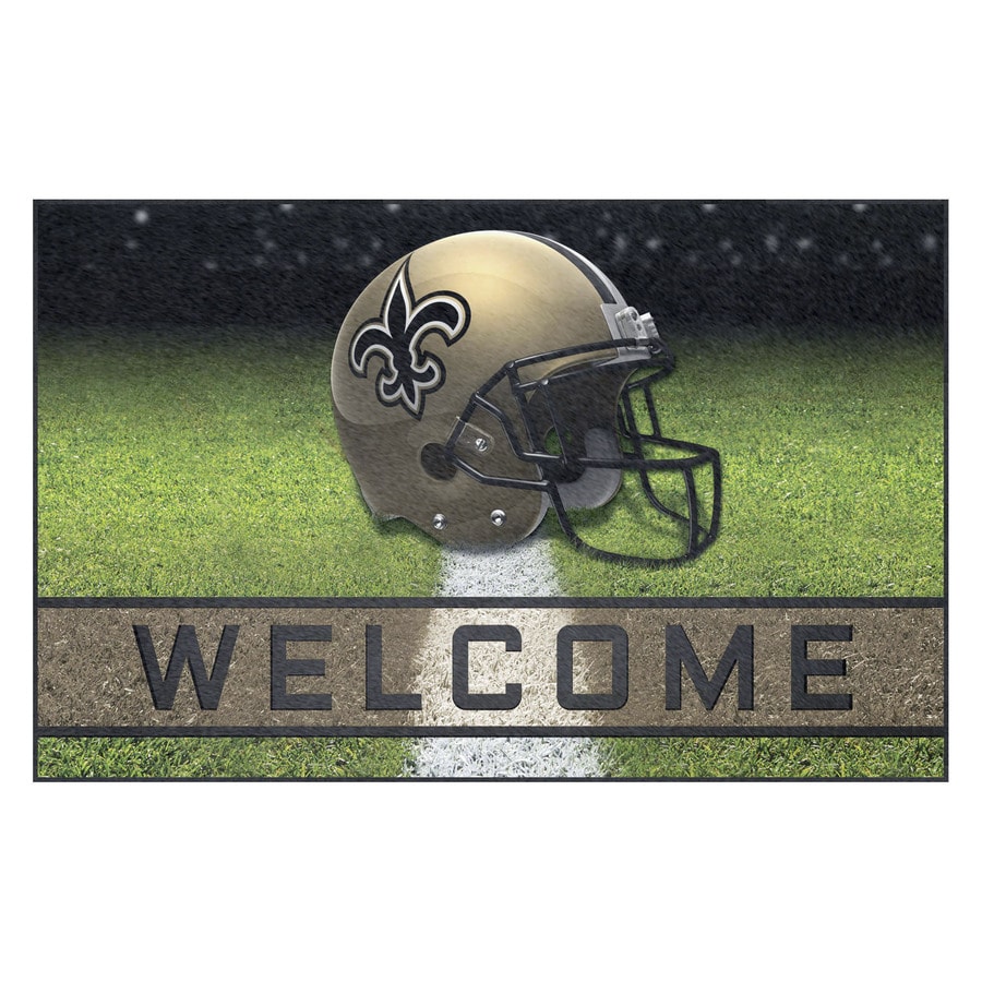 FANMATS New Orleans Saints New Orleans Saints 11/2ft x 21/2ft Rectangular Outdoor Door Mat