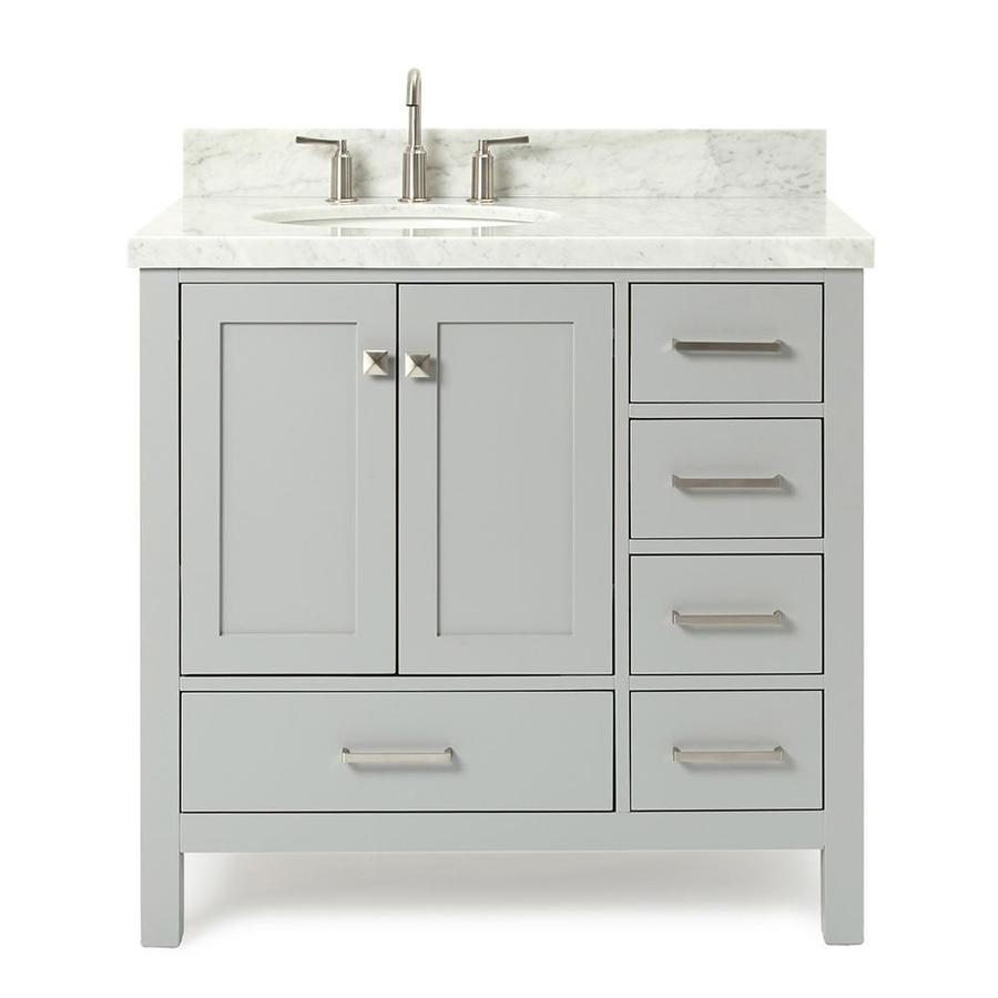 Ancerre Designs Hannah 48 In White Single Sink Bathroom Vanity With Black Granite Granite Top In The Bathroom Vanities With Tops Department At Lowes Com