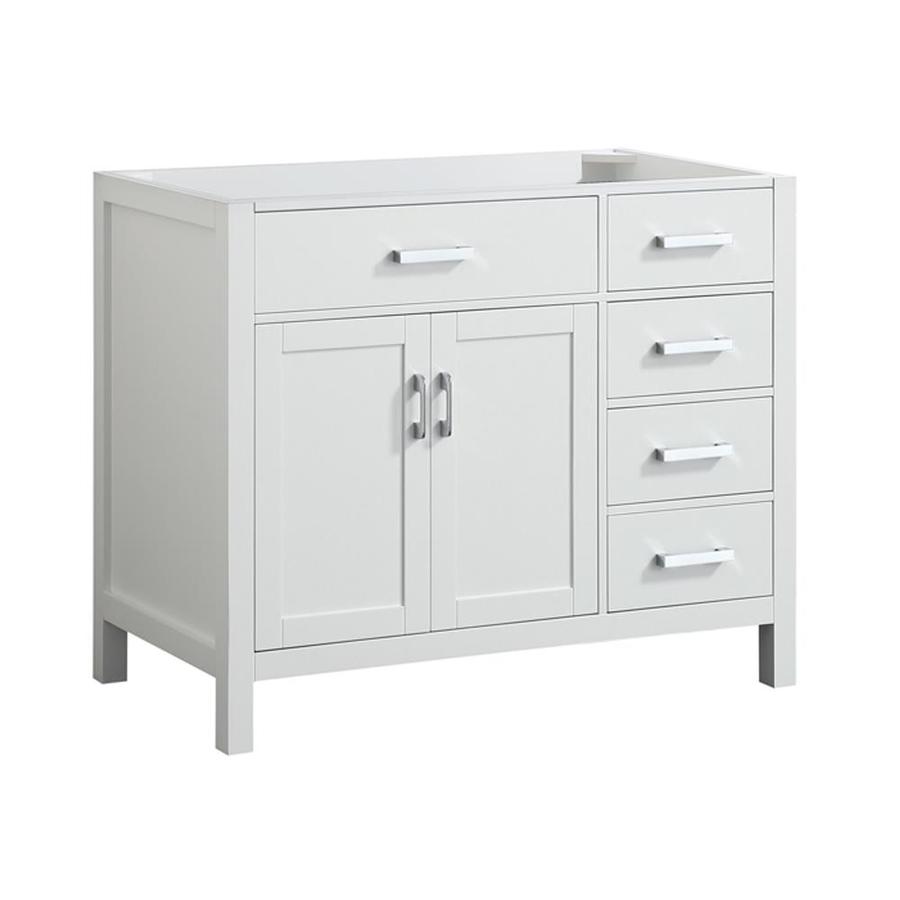 Beaumont Decor Hampton 42 In White Bathroom Vanity Cabinet In The Bathroom Vanities Without Tops Department At Lowes Com