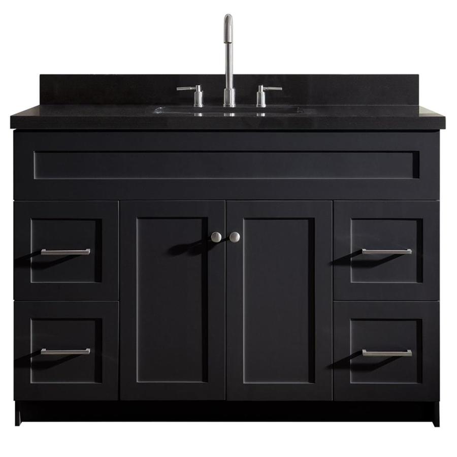 Black Granite Bathroom Vanities With Tops At Lowes Com