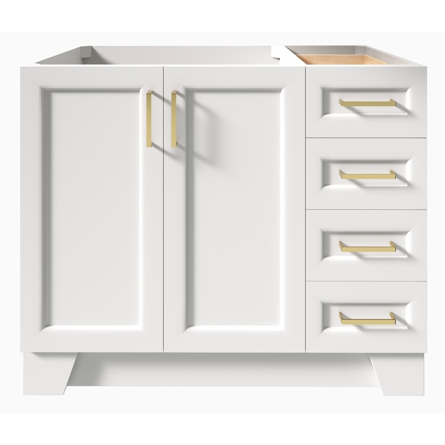 Ariel Taylor 42 In White Bathroom Vanity Cabinet At Lowes Com