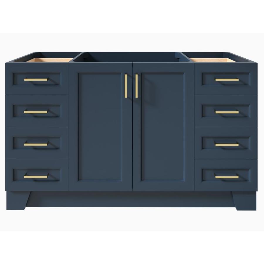 ARIEL Taylor 60-in Midnight Blue Bathroom Vanity Cabinet ...