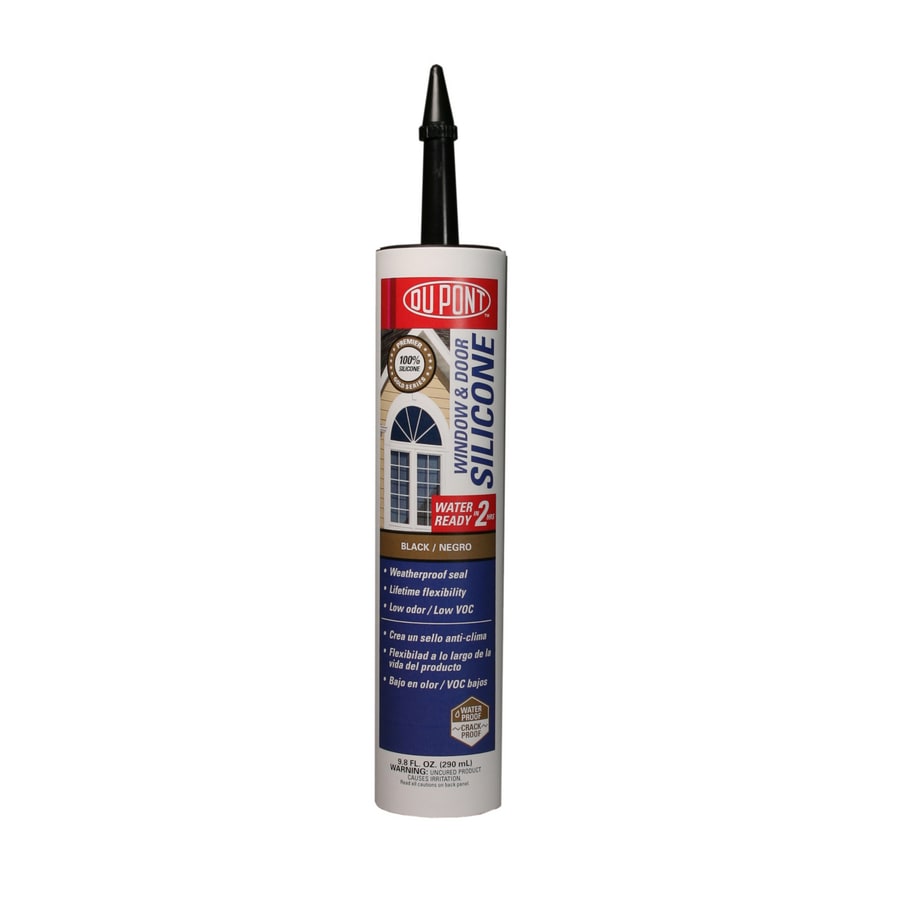 DuPont 07605 9.8-oz Black Silicone Window and Door Caulk