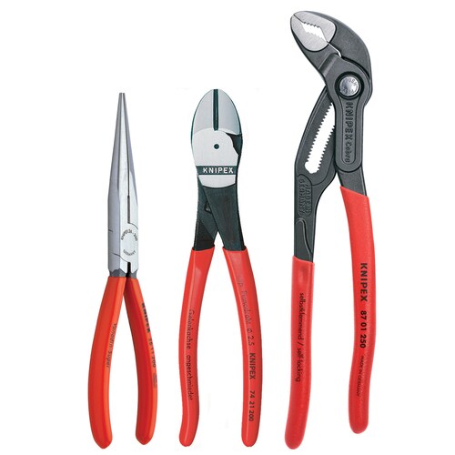 KNIPEX Universal 3-Pack Assorted Plier Set In The Plier Sets Department ...