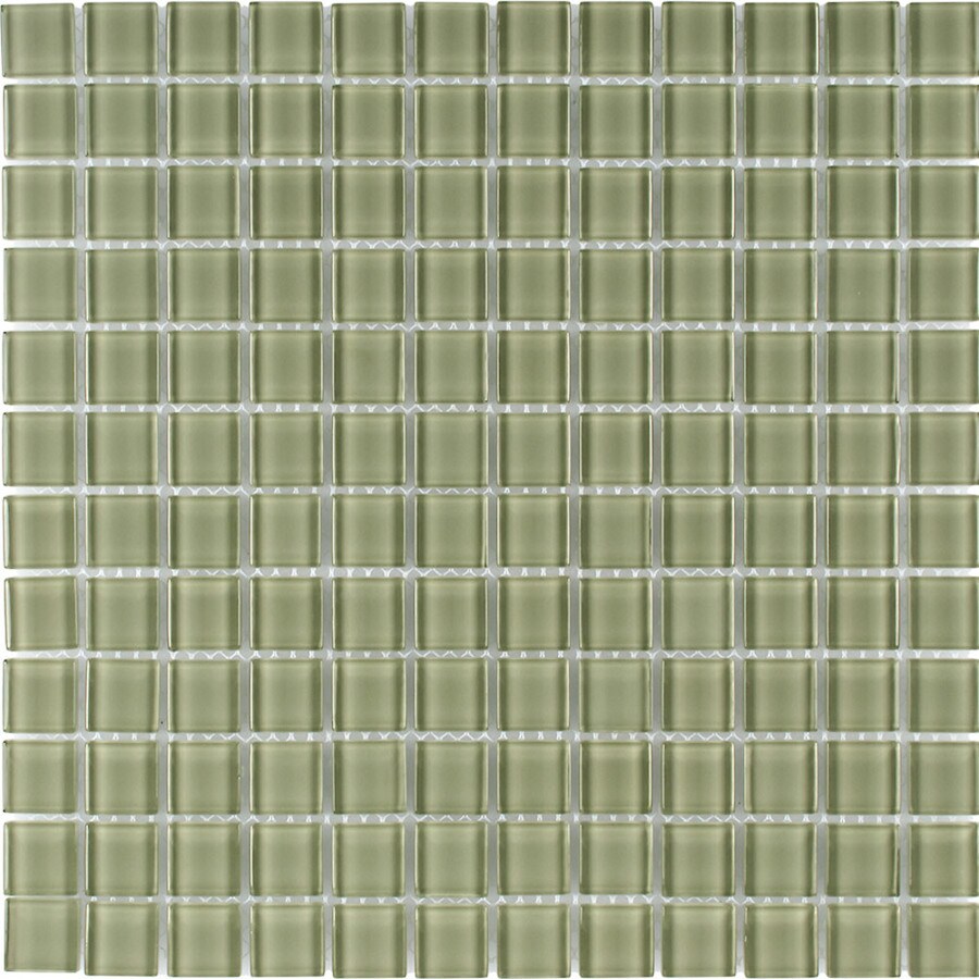 Elida Ceramica CHIGLABR121 12" x 12" Mosaic Willow Glass Wall Tile