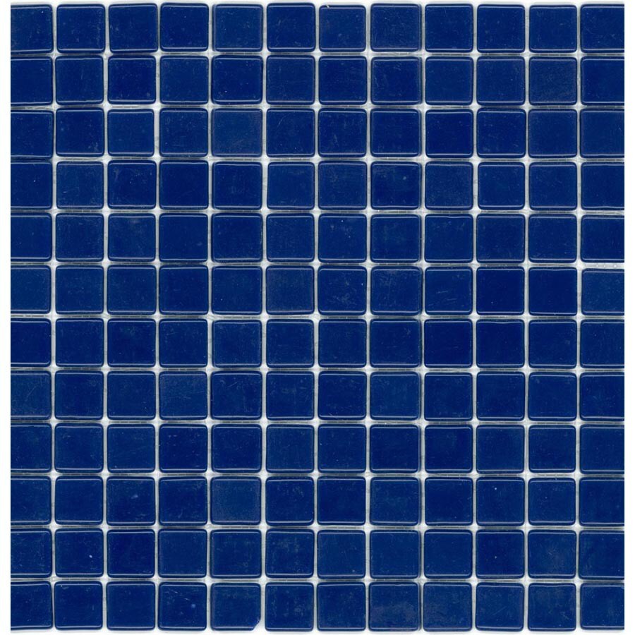 Elida Ceramica ELIEK128 Recycled Glass Mosaic Cold Ocean Glass Uniform Squares Tile