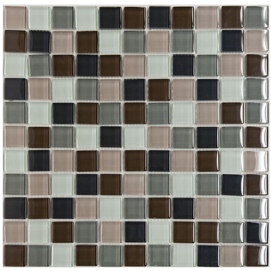 Elida Ceramica Glass Mosaic Multi Glacier Glass Uniform Squares Tile At 6987