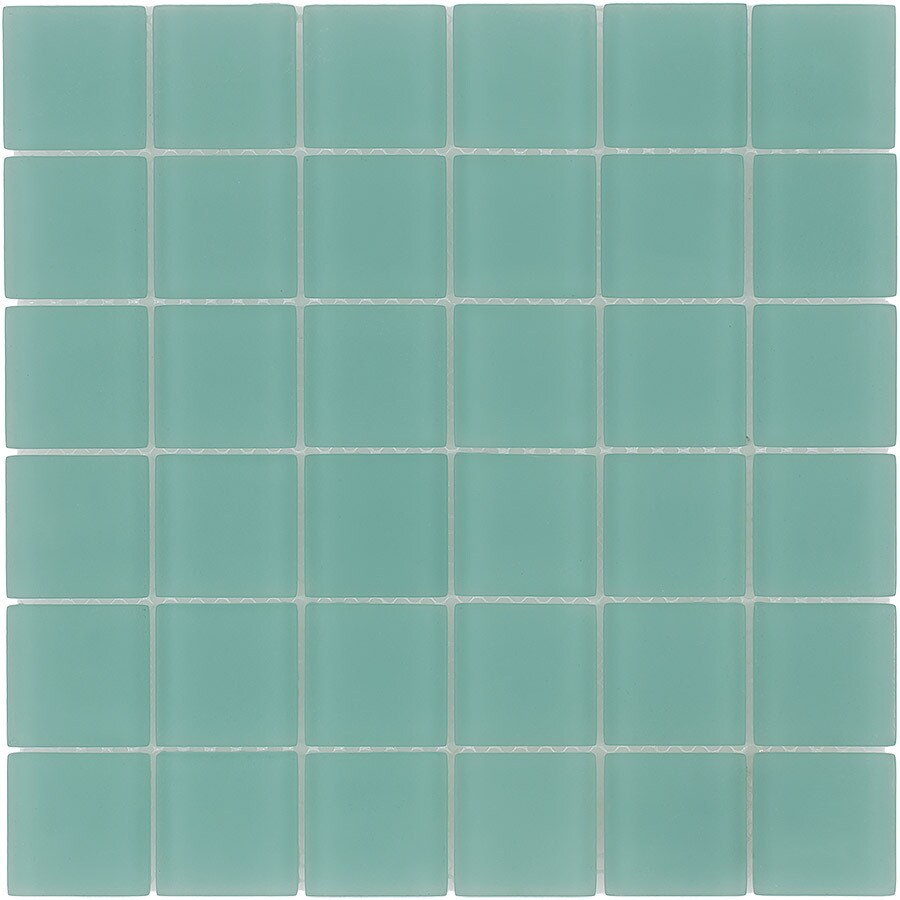 Elida Ceramica CHIGLASF2209 Glass Mosaic Caribe Glass Uniform Squares Tile