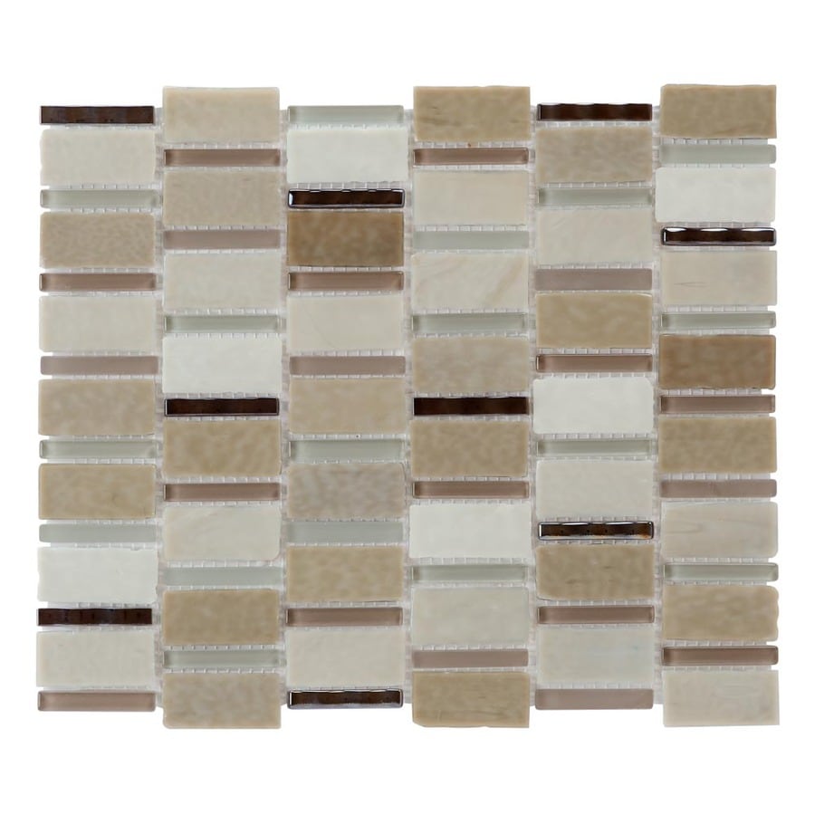 Allen Roth Melted Lava Pearl Glass Mosaic Indoor Outdoor Wall Allen Roth Melted Lava Pearl Glass Mosaic Indoor Outdoor Wall Tile Common