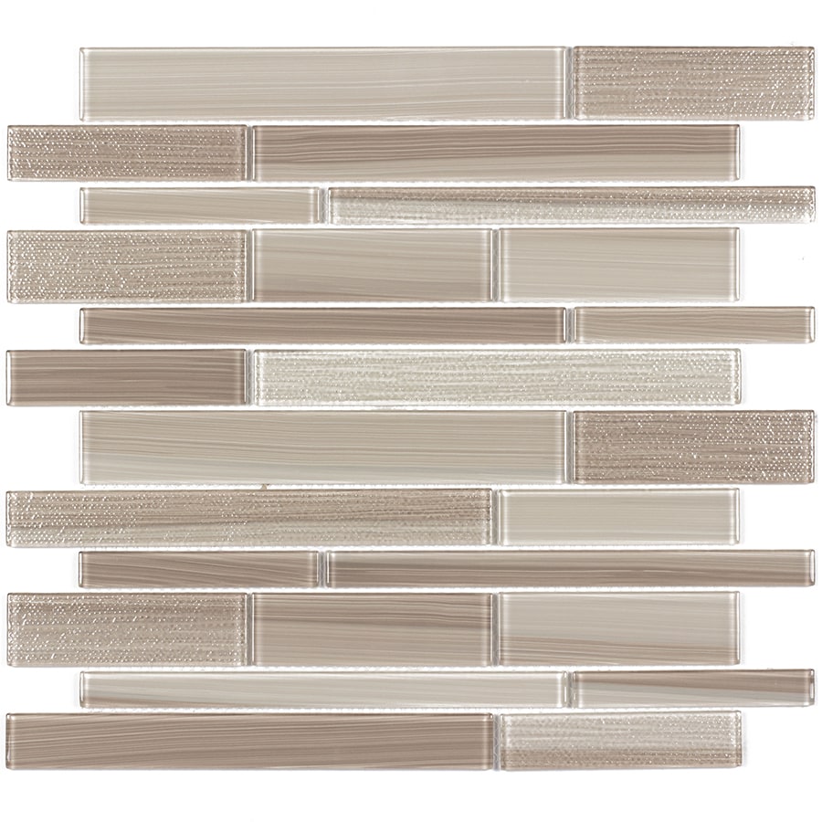 Elida Ceramica Brushed Sand Linear Mosaic Gl Wall Tile Elida Ceramica Brushed Sand Linear Mosaic Gl Wall Tile Common 12 In X