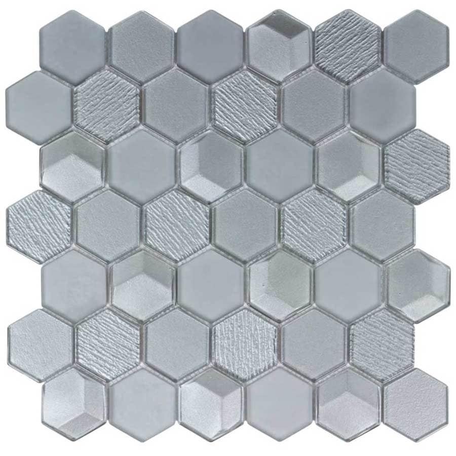 Elida Ceramica Moonlight Hex 12 In X Glass Mosaic Wall Tile Elida Ceramica Moonlight Hex 12 In X Glass Mosaic Wall Tile Common Actual 11 81