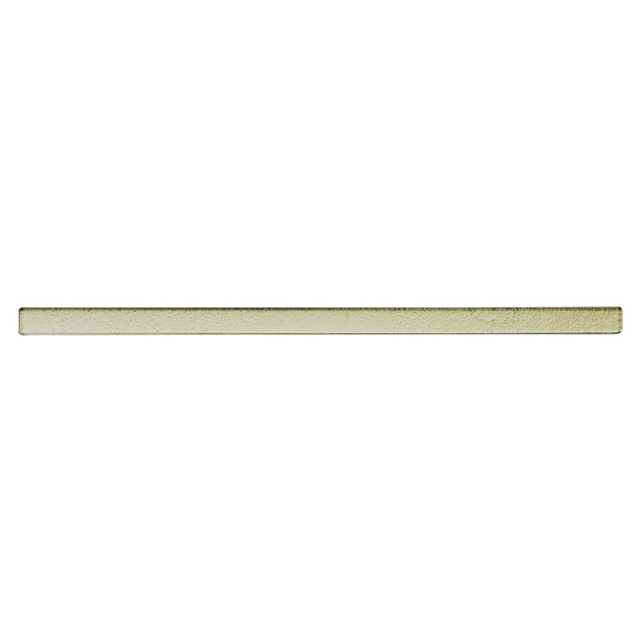 Elida Ceramica Gold Glass Pencil Liner Tile 12in x 12in