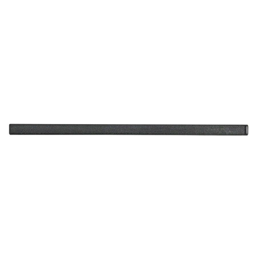 Elida Ceramica Black Glass Pencil Liner Tile (Common: 12-in x 12-in ...