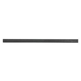 Accent Trim Tile At Lowes Elida Ceramica Black Gl Pencil Liner Tile Common 12 In X