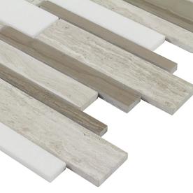At Lowes Elida Ceramica Linear Mosaic Marble Tile Sample Common 6 In X
