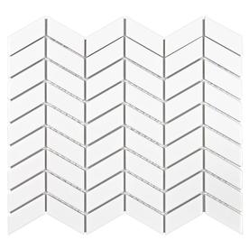 Elida Ceramica Tribal White Ceramic 12-in x 12-in Porcelain Mosaic Dimensional Wall Tile (Common: 12-in x 12-in; Actual: 12.64-in x 10.67-in)