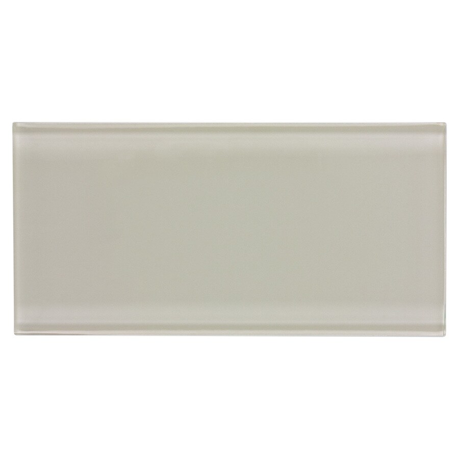 Elida Ceramica Beige 4-in x 8-in Glossy Glass Subway Wall Tile in the ...