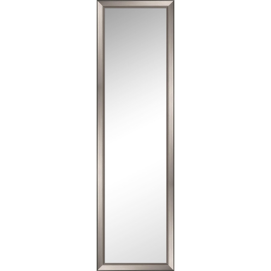 Style Selections Over the Door Mirror 50.5in L x 14.5in W Silver