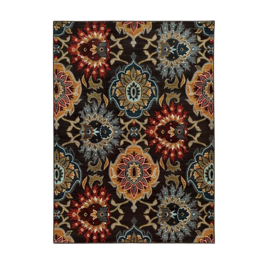 Best Selling Home Decor Raymond 7 x 10 Charcoal and multicolored Abstract Area Rug in the Rugs