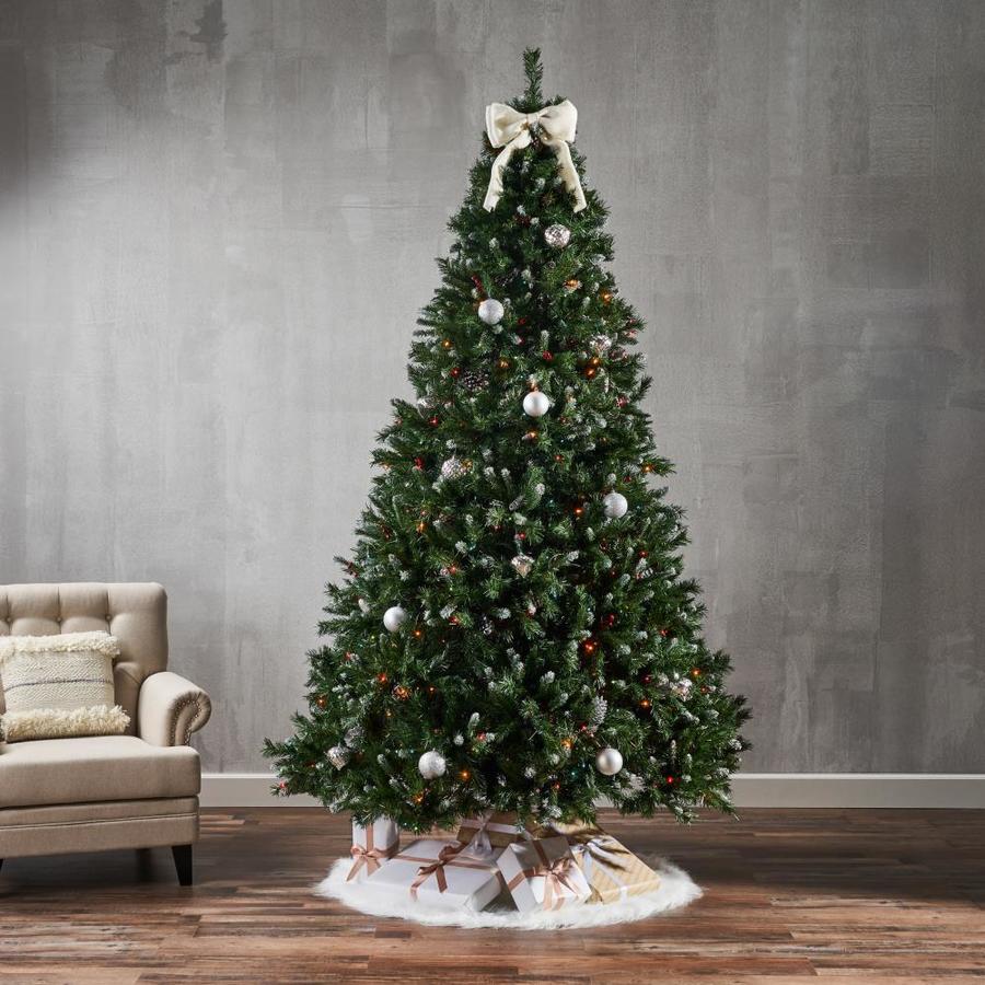 Best Selling Home Decor 9-ft Spruce Pre-lit Traditional Flocked ...