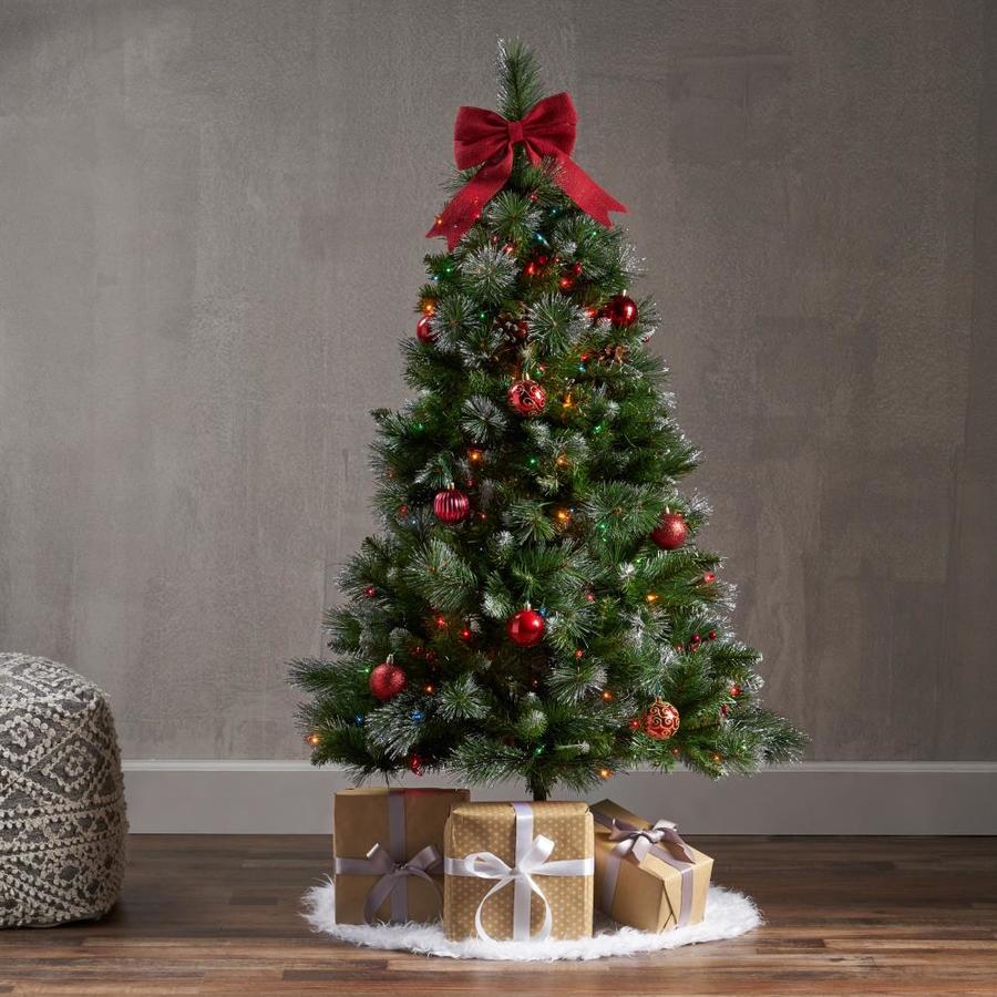 Best Selling Home Decor 4.5-ft Spruce Pre-lit Traditional Artificial ...