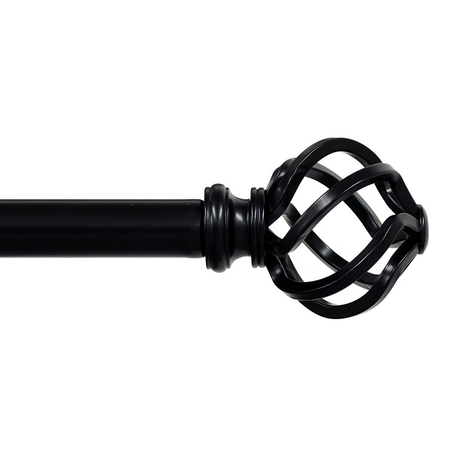 Lumino 48 In To 120 Steel Single Curtain Rod At Com Lumino 48 In To 120 Steel Single Curtain Rod