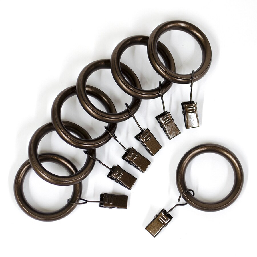 Lumino 7 Pack 1 In Bronze Curtain Ring At Lowes Com