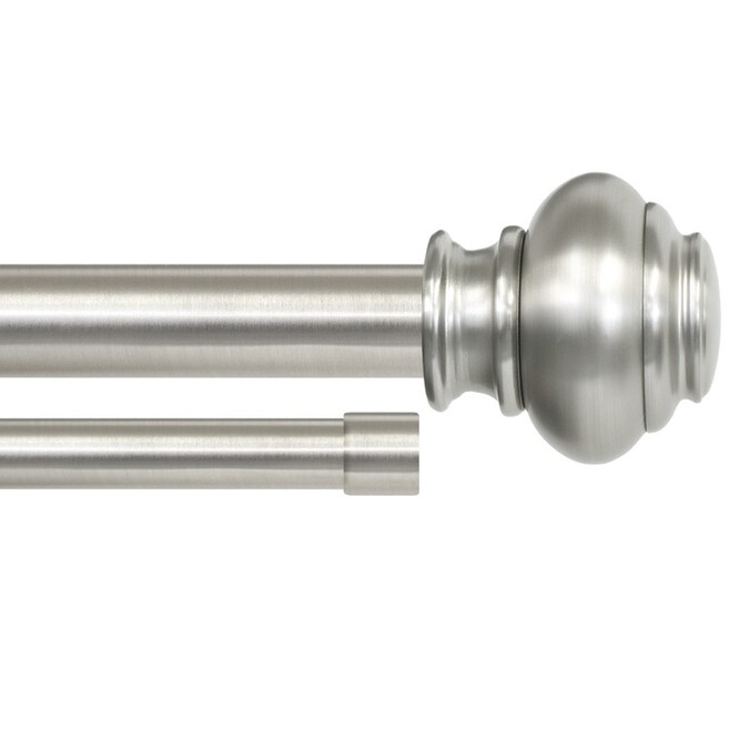 Lumino 48 In To 120 Plated Brushed Nickel Steel Double Curtain Rod The Rods Department At Com - Loft By Umbra Ball Double Curtain Rod Set Brushed Nickel Lumino 48 In To 120 Plated Brushed Nickel Steel Double Curtain Rod The Rods Department At Com - Loft By Umbra Ball Double Curtain Rod Set Brushed Nickel