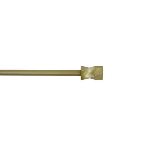 Style Selections 28-in To 48-in Satin Brass Steel Single ...