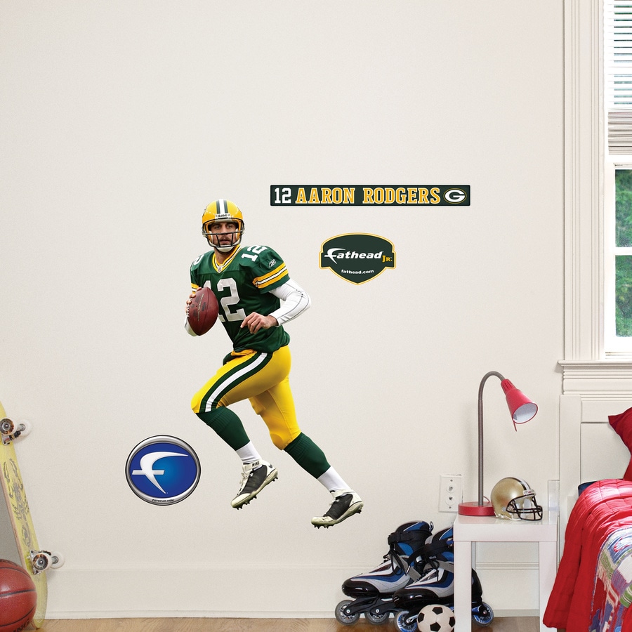 Fathead NFL Green Bay Packers Logo Giant Wall Decal Multi