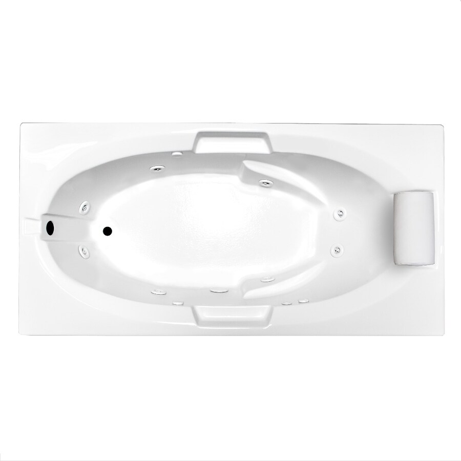 Shop Laurel Mountain Everson III White Acrylic Oval In Rectangle ... Shop Laurel Mountain Everson III White Acrylic Oval In Rectangle ...