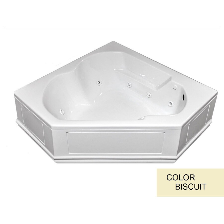 Laurel Mountain Dual Corner Plus Skirted 59 625 In Biscuit