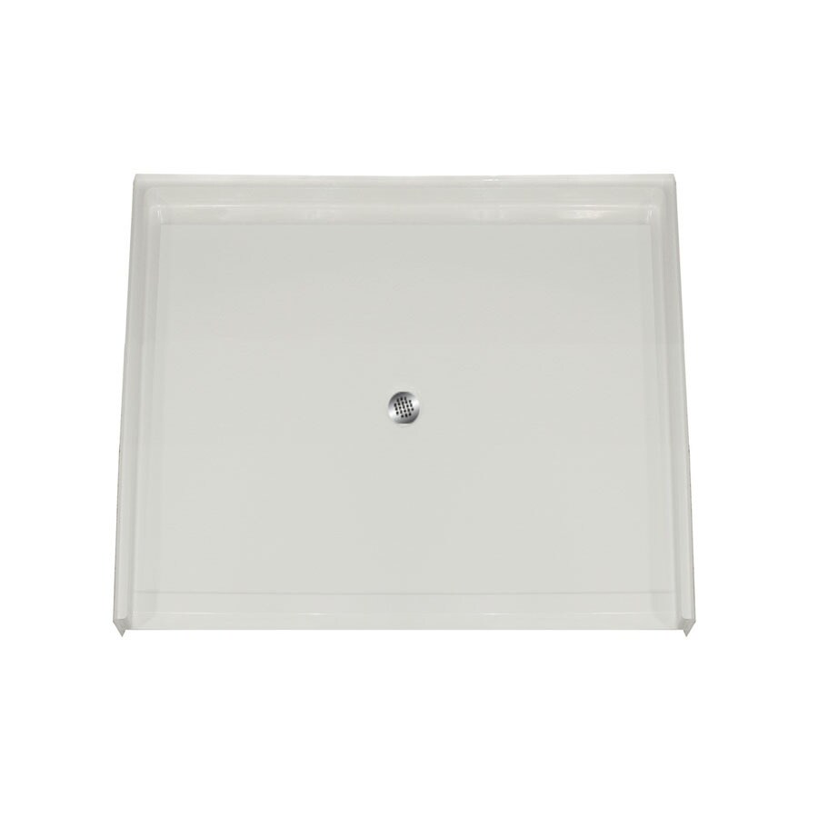 Laurel Mountain Henning Shower Base White Gelcoat/Fiberglass Shower