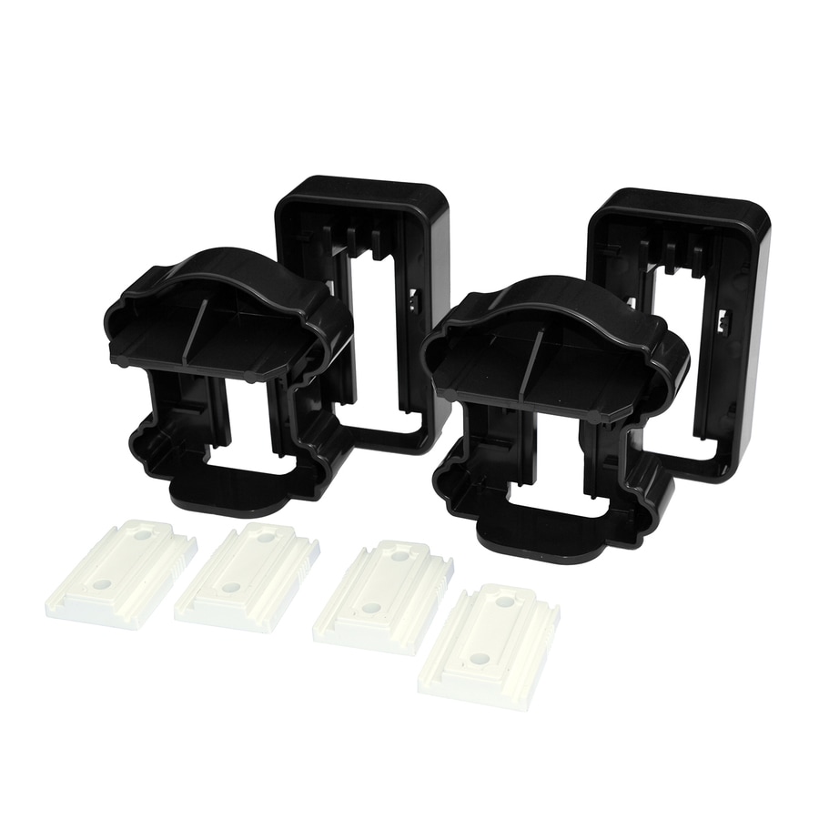 Fiberon 2 Pair Black Classic Rail Bracket At 1040