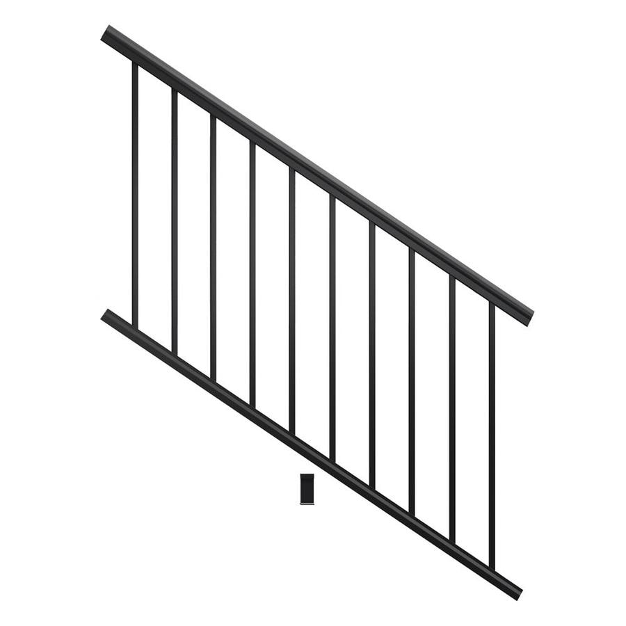 Fiberon (Assembled: 6-ft x 3-ft) Fiberon Elements Railing Black ...