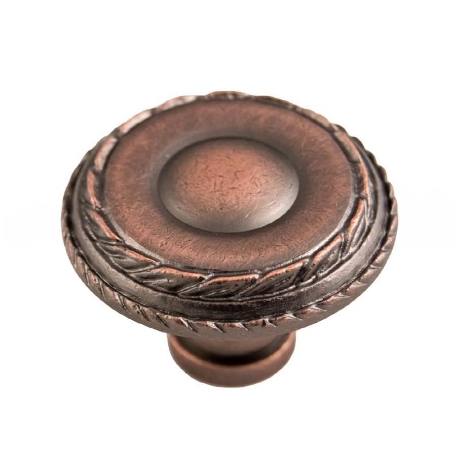 RK International 1.5-in Distressed Copper Round Transitional Cabinet Knob