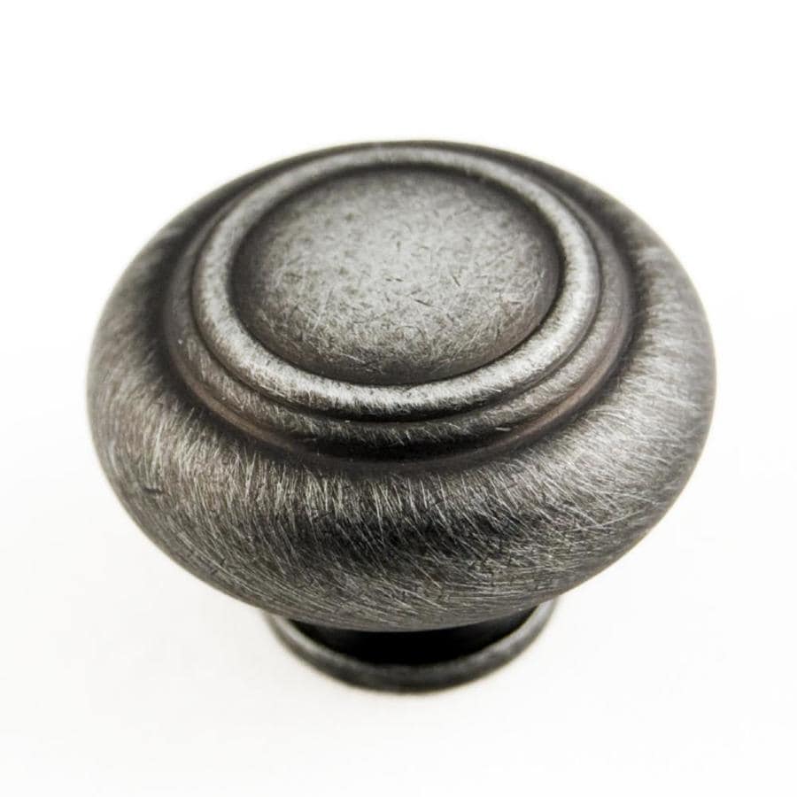 RK International Distressed Nickel Round Cabinet Knob at Lowes.com