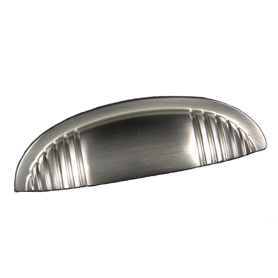 Shop RK International 4in CentertoCenter Satin Nickel Cup Cabinet Pull at Lowes.com