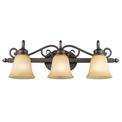 Golden Lighting Belle Meade 3 Light Bronze Modern Contemporary