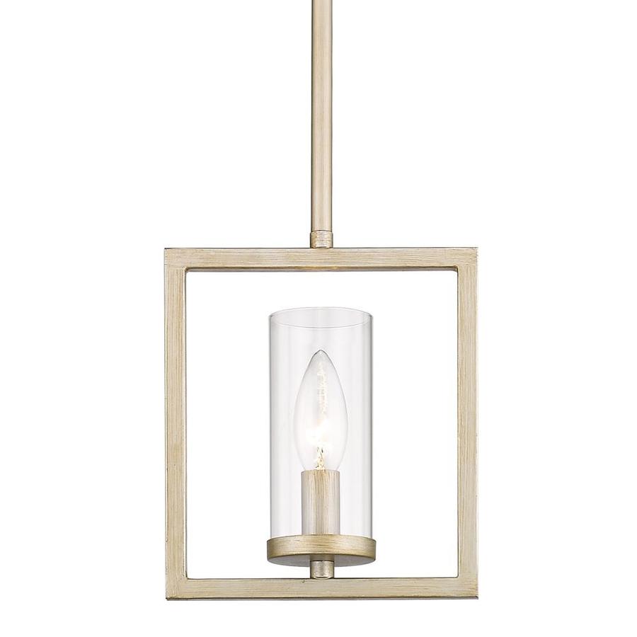 Golden Lighting Marco White Gold Modern/Contemporary Clear Glass Square