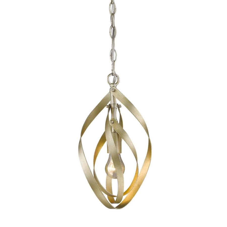 Golden Lighting Nicolette White Gold Pendant Light Modern