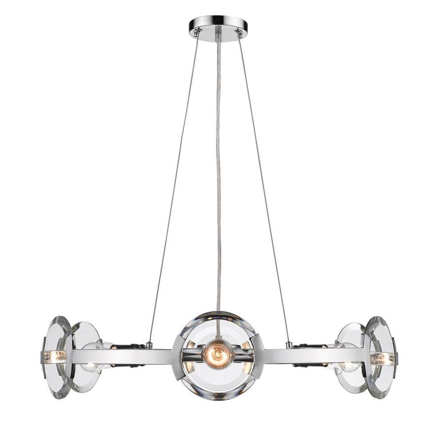 Golden Lighting Amari 6-Light Chrome Modern/Contemporary Clear Glass Chandelier